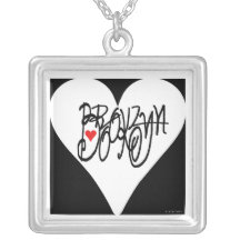 Witte Hart van het Ketting van Brooklyn van de lie
