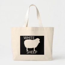 Witte Schapen Draagtas