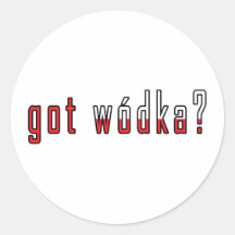 wodka obtenu ? Drapeau Adhésif Rond