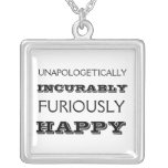 Woedend gelukkig ketting