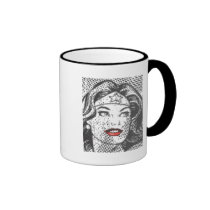 Wonder de Rode Lippen van de Vrouw mokken