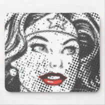 Wonder de Rode Lippen van de Vrouw muismatten