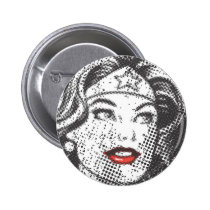 Wonder de Rode Lippen van de Vrouw buttons