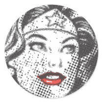 Wonder de Rode Lippen van de Vrouw stickers