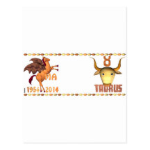 WoodHorseTaurus Cartes Postales