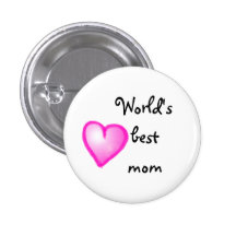 World's best mom button