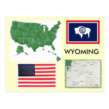 Wyoming, de V.S. Wenskaarten
