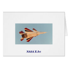 X jet, jet de la NASA X Carte De Vœux