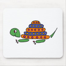 XX bandes dessinées drôles de tortue Tapis De Souris