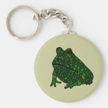 XX Funky Art. van de Kikker Sleutel Hangers