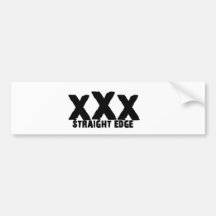 xXx rechtstreeks Rand Bumpersticker