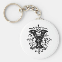 Y Decoratieve Brief Sleutelhangers