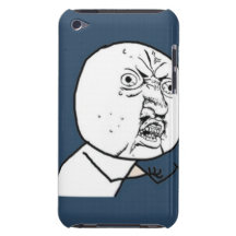 Y U Geen Exploiteerbaar Grappig Gezicht van de Ker iPod Touch Hoesje