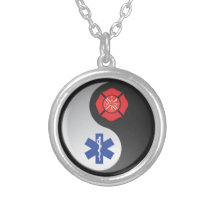 yang ying d'emt de sapeur-pompier collier