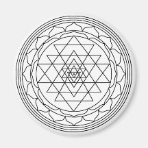 yantra de sri magnets pour réfrigérateur