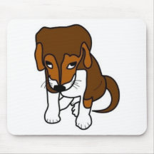 Yeux de chiot tapis de souris