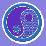Yin bleu et pourpre Yang autocollants