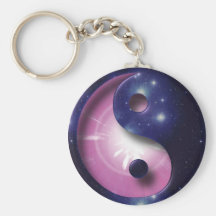 Yin et symbole d'univers de Yang Porte-clefs