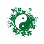 Yin floral Yang Carte Postale