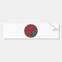 Yin rose Yang Autocollants Pour Voiture