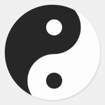 Yin Yang om sticker