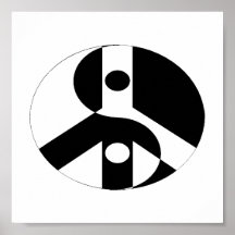 Yin Yang, paix Posters