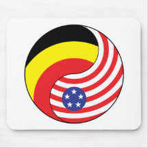 Ying Yang België-Andoora Amerika Muismatten