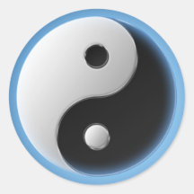 YING YANG RONDE STICKER