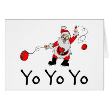 Yo-yo Yo Père Noël Carte De Vœux
