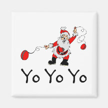 Yo-yo Yo Père Noël Magnets
