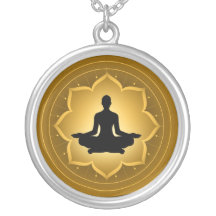 Yoga - méditation pendentif personnalisé
