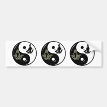 YOGA YIN YANG ADHÉSIFS POUR VOITURE