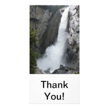 Yosemite abaissent des automnes carte avec photo