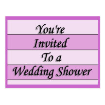 You&apos ; re invité à un wedding shower cartes postales