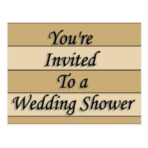 You&apos ; re invité à un wedding shower cartes postales