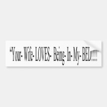 yourmifebeinginmybed autocollant pour voiture