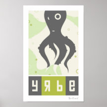 Yrbe - affiche inspirée russe d'animaux