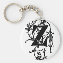 Z Decoratieve Brief Sleutel Hanger