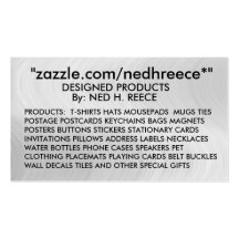 ZAZZLE- VISITEKAARTJE