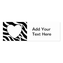 Zebra Visitekaartje