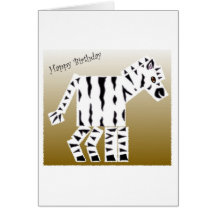 Zebra Wenskaart
