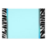 Zèbre bleu turquoise RSVP Invitation