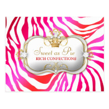 Zèbre de gâteau de cerise de 311 Ciao Bella Carte Postale
