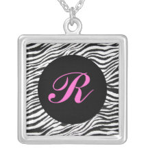 ZÈBRES PRINT-NECKLACE-MONOGRAMMED COLLIER