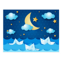 Zee bij Nacht briefkaarten