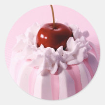 Zeer de Cake van Bundt van de Kers Ronde Stickers