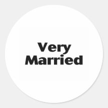 Zeer Gehuwd Ronde Stickers