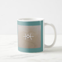 Zeester in de Mok van de Koffie van het Hart
