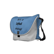 Zijn een softballding! courier bags