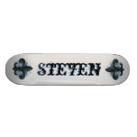 "zilver/marinethema" iron fleur DE lis SKATEBOARD